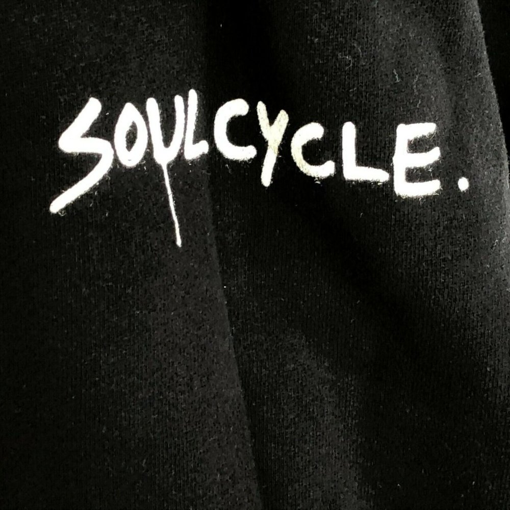 Soul Cycle Gregory Siff Womens Small Black Warrior Graphic Zipper Sweatshirt Top - Picture 6 of 12